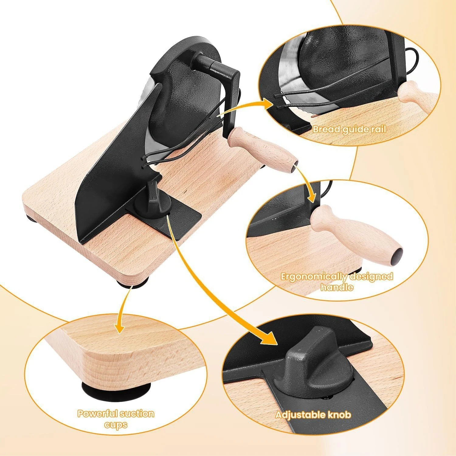NEW   Baking Supplies Manual Household Bread Toast Sausage Frozen Meat Slicer