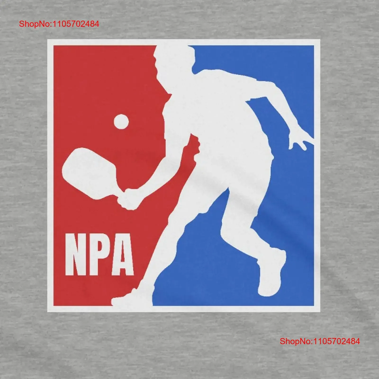 NPA National Pickleball Association Logo T Shirt vintage Washed Casual Stretched Soft homme Breathable Comfortable