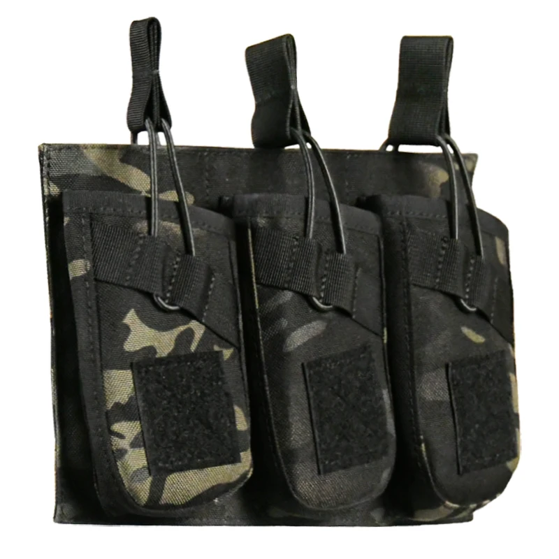 1000D Nylon Drable Black Molle System, Triple 762 Competition Mag Pouch for Plate Carrier, for Sale