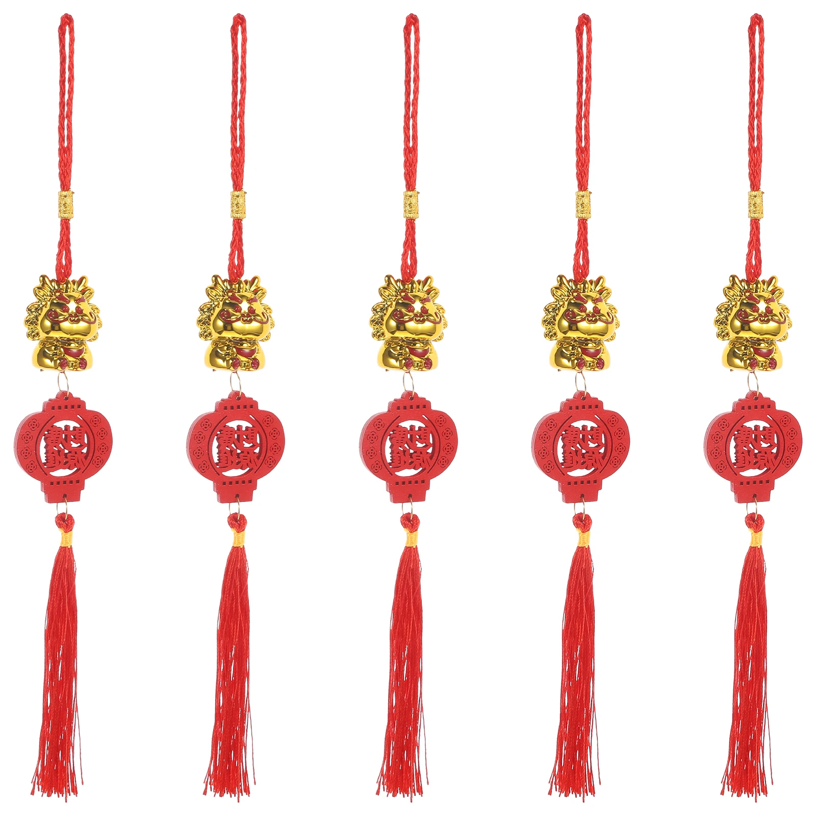

5pcs Charms Bonsai Pendant New Year Decorations Zodiac naments Bonsai Pendant 2024 Lunar Spring Festival Home Office