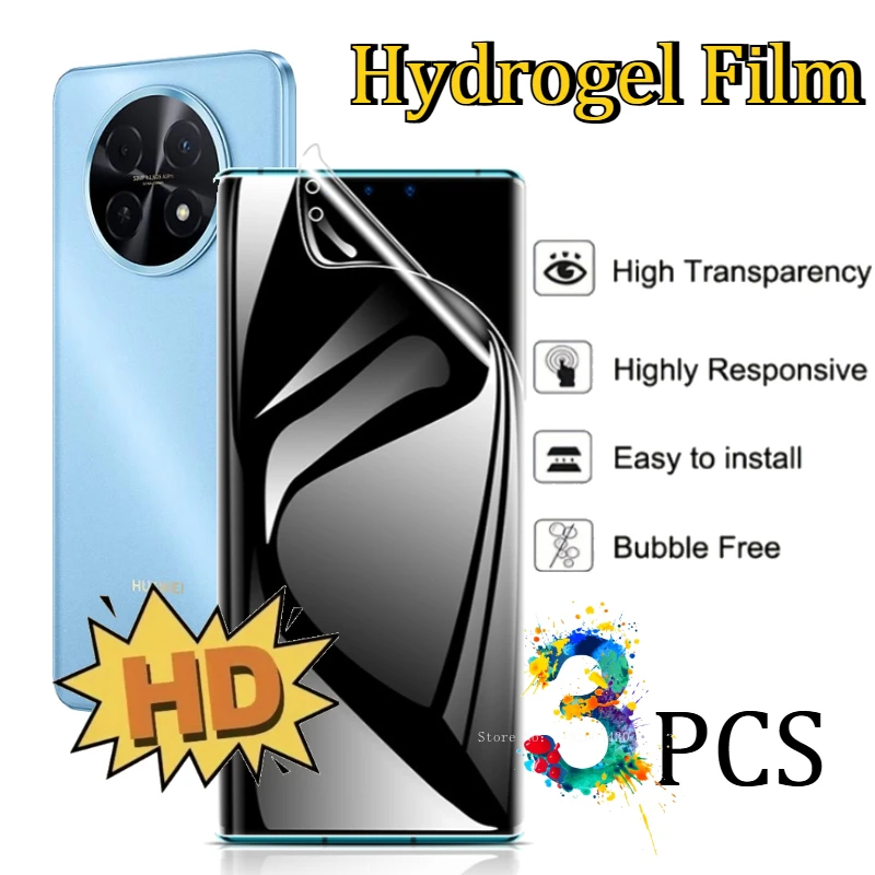 

3PCS Full Cover Hydrogel Film for Huawei Nova 13 14 12 Ultra Protective Soft Film for Huawei Nova 14i 13i 12i Screen Protectors