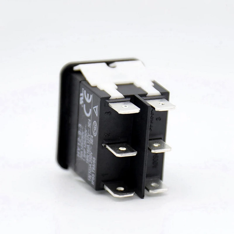 2X Rocker Switch, HY12-9-3 6Pins Industrial Electric Rocker Switch 125V/250V Pushbutton