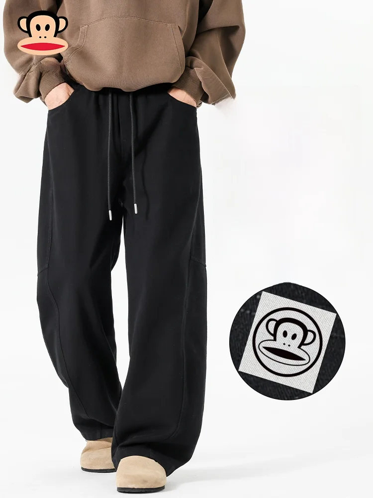 

PaulFrank Men's Casual Loose Leggings Bla American Sle Autumn New Spor Knife Long Pants Comfortable Cotton No Ironing R...