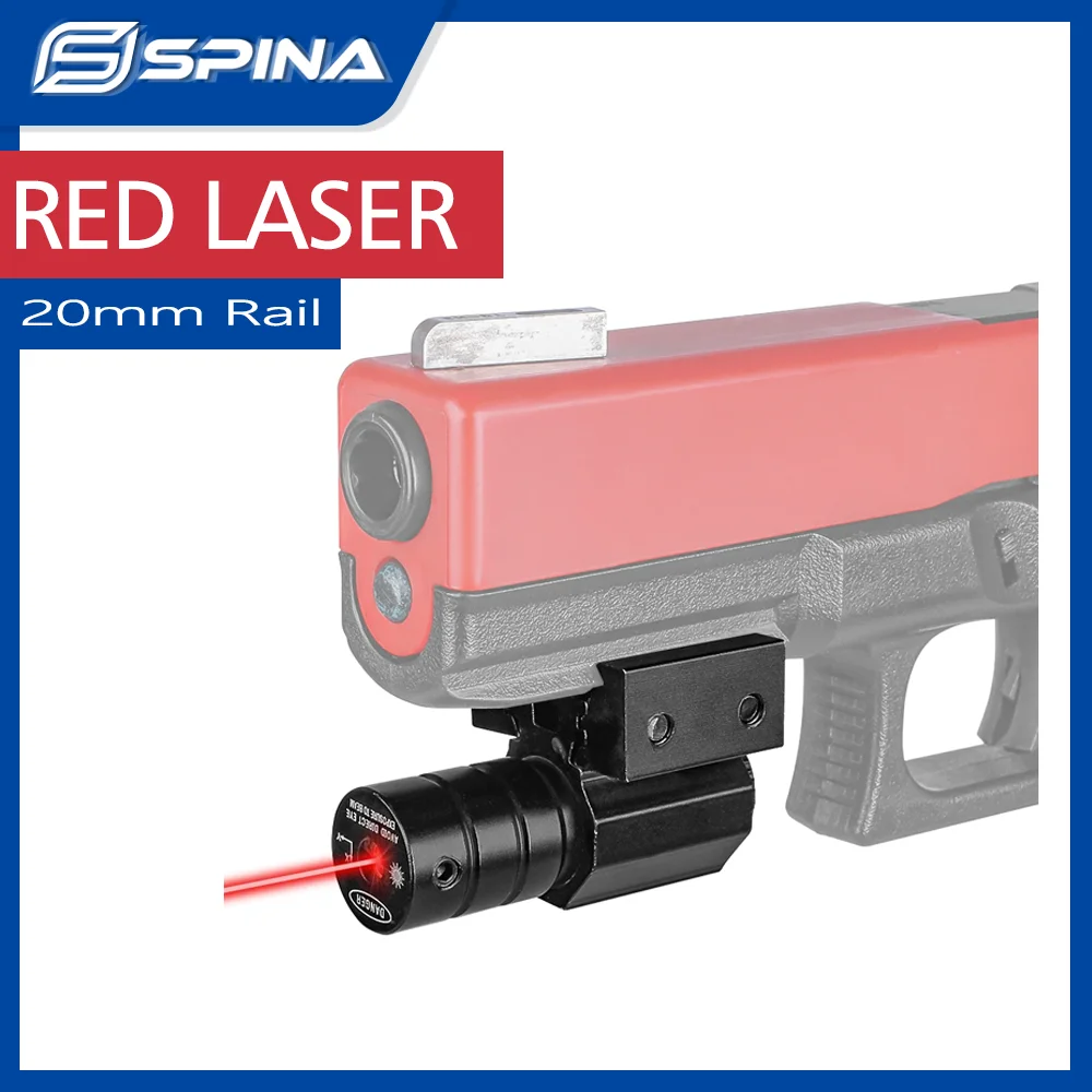 

SPINA OPTICS Tactics Pistol Red Dot Laser Glock Handgun 20mm Rail Rifle Red Laser Night Vision Outdoor Hunting Shooting