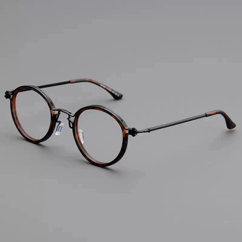 Tortoise Myopia Glasses Male Women Vintage Round Eyeglasses Frame Men Optical Prescription Spectacles Anti Reflection -100 200