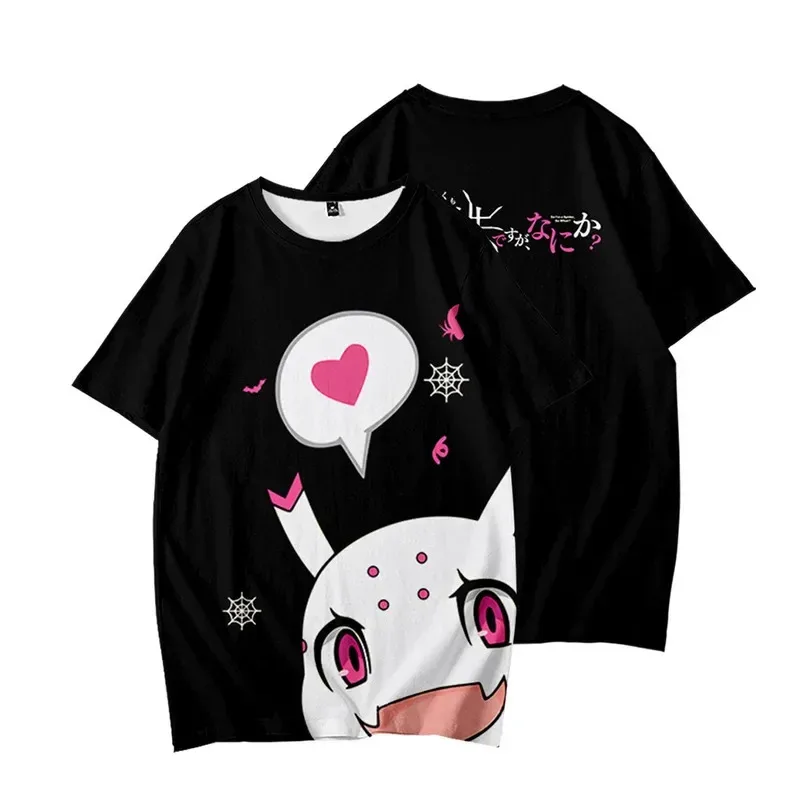 أنيمي لذلك أنا عنكبوت، لذا ماذا؟ كومو ديسو جا ناني كا ثلاثية الأبعاد تي شيرت النساء الرجال الصيف قصيرة الأكمام مضحك التي شيرت Shiraori الجرافيك تيز