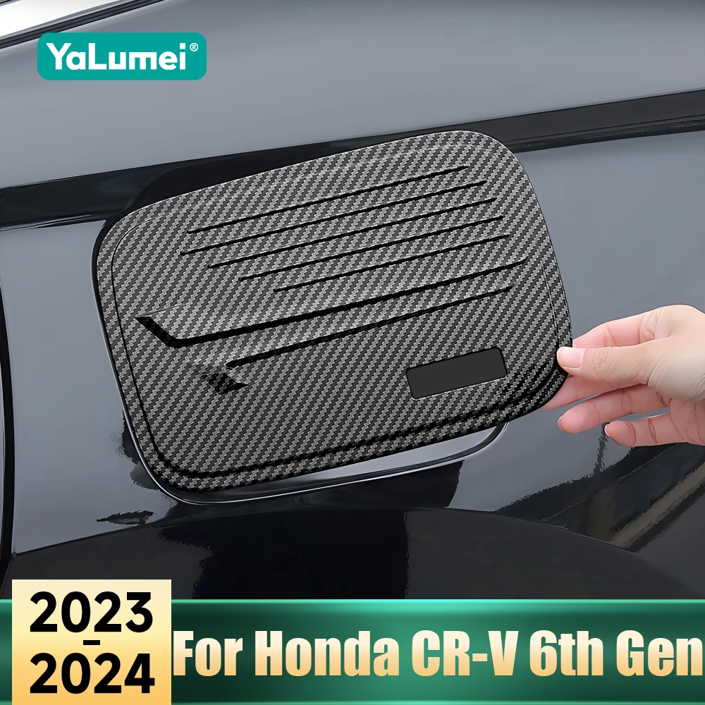 

For Honda CR-V CRV CR V 6th Gen 2023 2024 ABS Car Exterior Protection Accessories Fuel Tank Gas Decorative Cap Cover Sticker