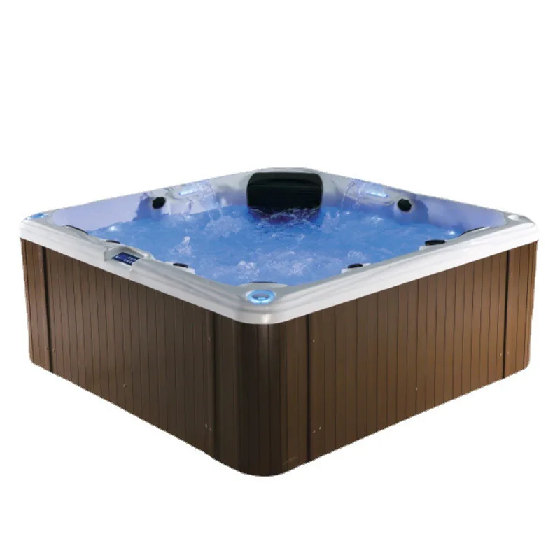 Freestanding rectangular swim spa whirlpool china above ground swimspa outdoor swimming pool