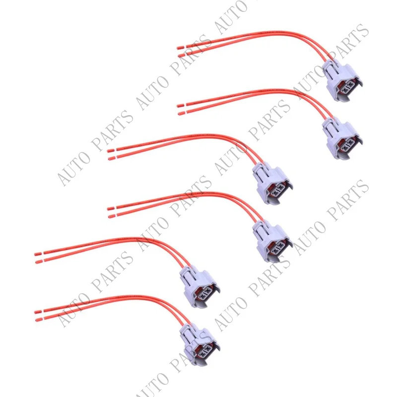 A+ Hot 6x Fuel Injector Connector Plug Pigtail Cable Fit for Toyota Nissan Kia