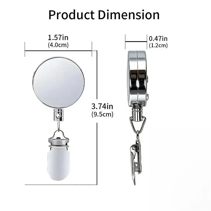 60CM Retractable Towel Holder Automatic Rebound Clothesline Strong Grip Clip No Drilling Wall Mount for Kitchen Bathroom Travel