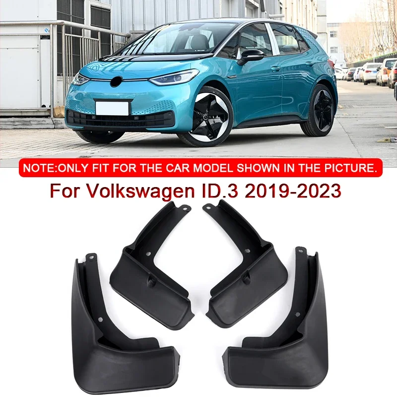 

For Volkswagen ID.3 2019-2023 Car Styling ABS Car Mud Flaps Splash Guard Mudguards MudFlaps Front Rear Fender Auto Accessories