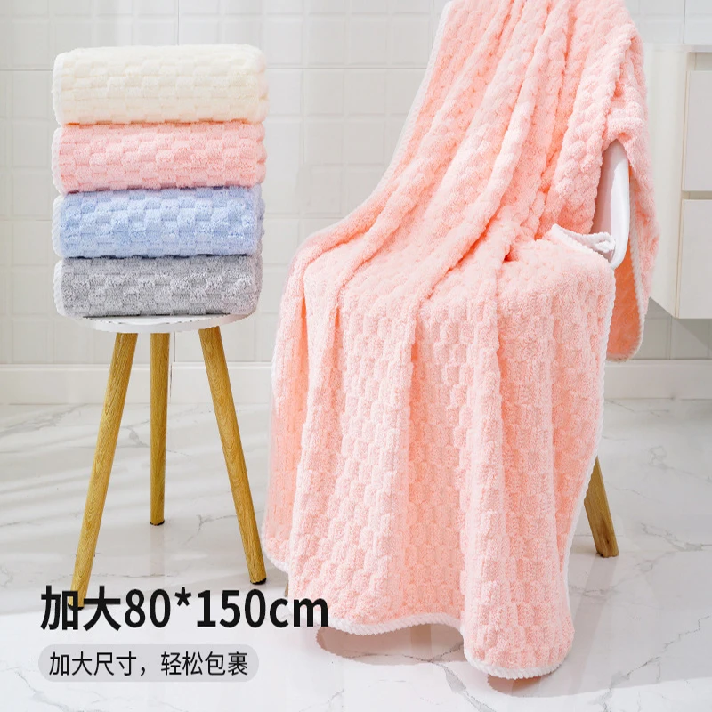 Coral velvet towels come in sizes of 35 * 75, 85 * 150, and 70 * 140