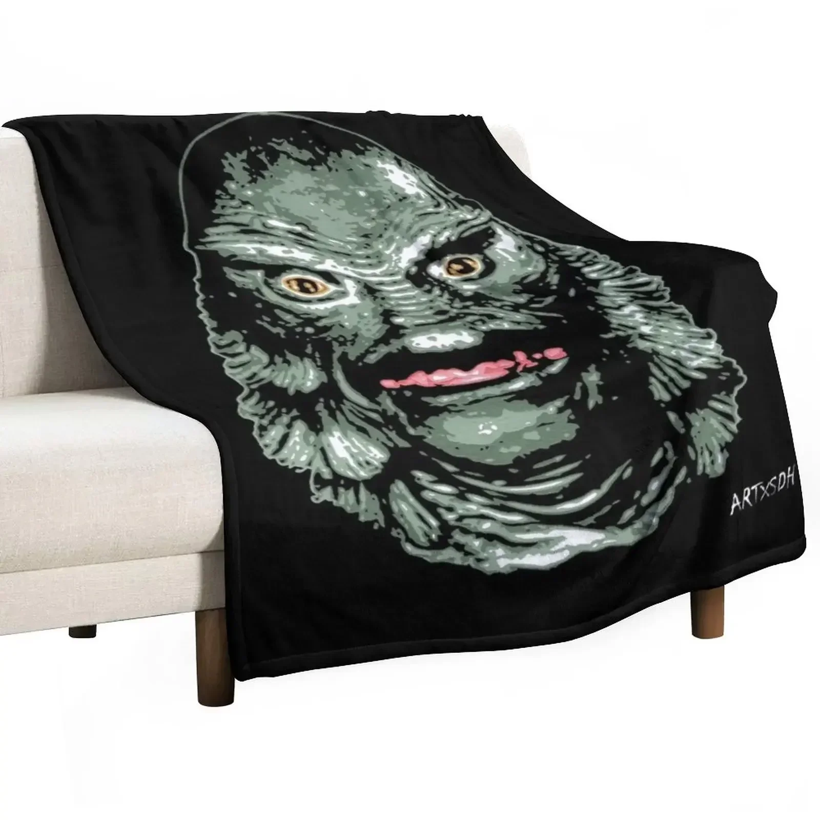 

The Creature from the Black Lagoon (Color) Throw Blanket For Decorative Sofa Travel Plaid on the sofa Blankets