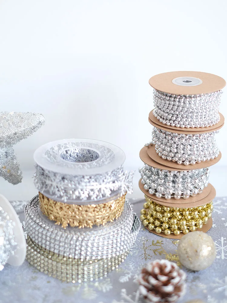 

Five pointed star bead chain electroplated bead string