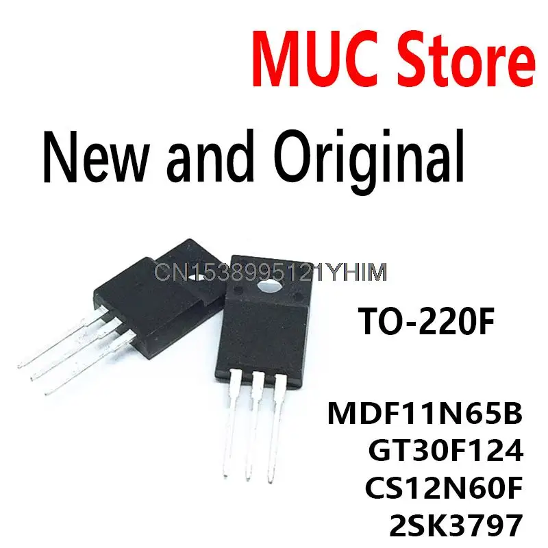 Piezas TO-220F MDF11N65BTH a 220f 11N65B 650V 11A 30F124 12N60F K3797 MDF11N65B GT30F124 CS12N60F 2SK3797, 10 unidades