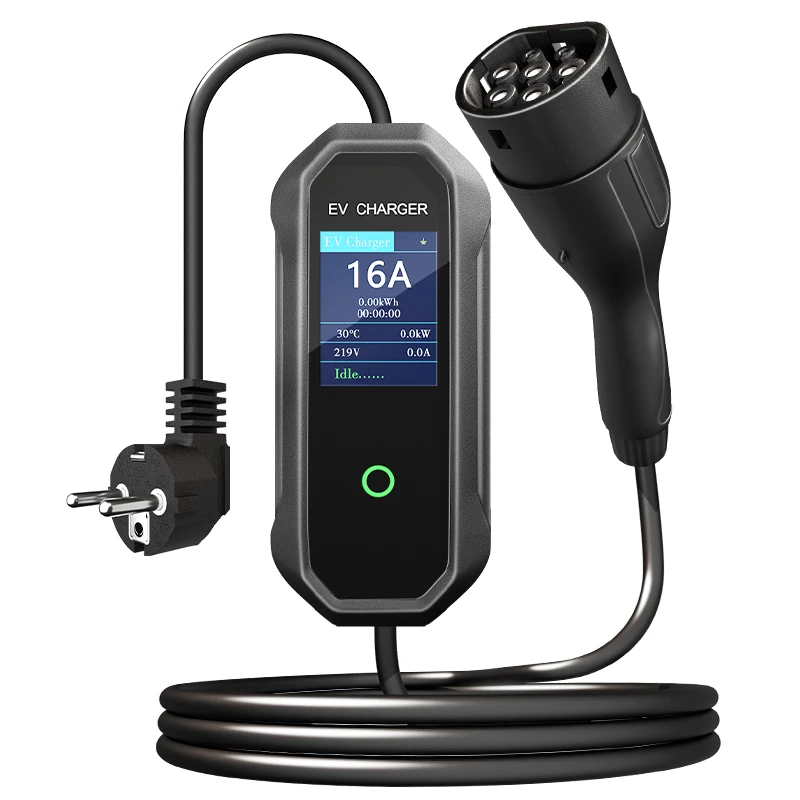 Custom OEM ODM Portable EV Charging Station AC240V 16A/3.5kw 32A/7KW Electric Vehicle Charging Pile Condition New Output Power 7