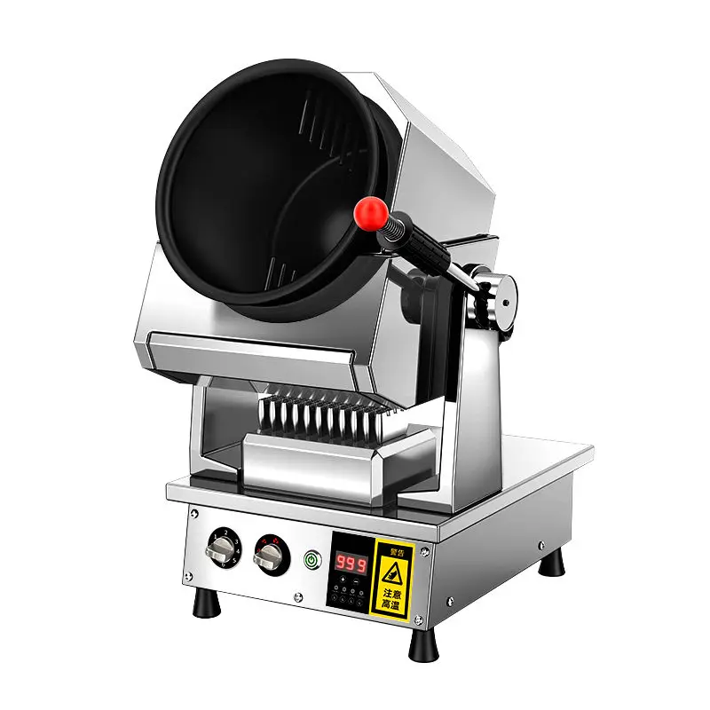 

Gas cooking machine, commercial automatic canteen large drum fried rice machine
