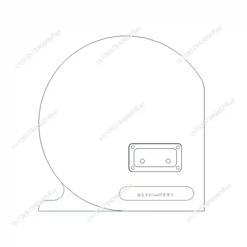 Personalized Nautilus Style Speaker Enclosure, 3 Inch Solid Wood Bookshelf Speaker Cabinet for DIY Assembly, 1pcs