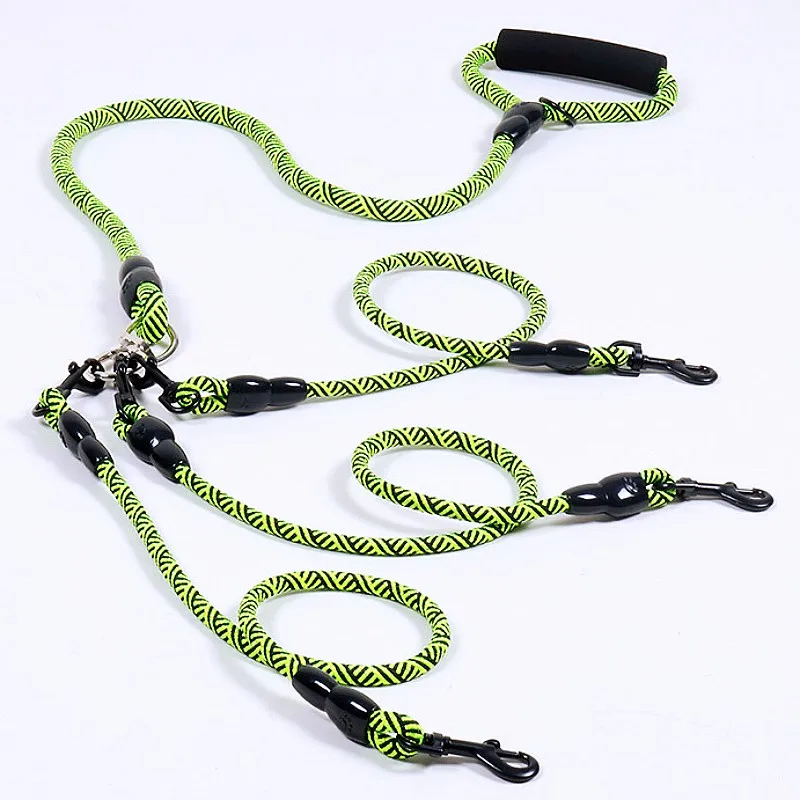 

Поводок для собак, одновременный поводок для трех собак, двойной поводок для выгула собак, съемные поводки, мягкая ручка, цепь для собак, товары для животных