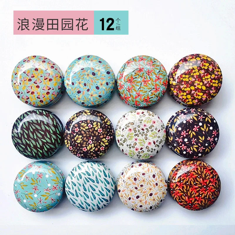 12 Pc/Lot Mini Round Candy Chocolate Jewelry Cans/Small Cookie Snack Gift Storage Metal Tin Box/Wholesale