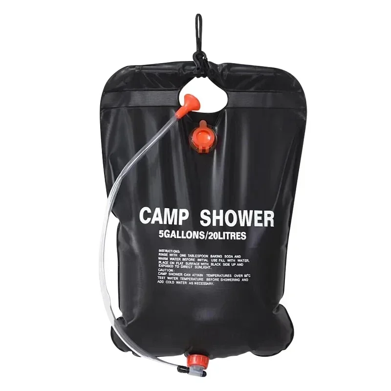 Große Kapazität, 20 l, Outdoor-Duschtasche, solarbetriebene Heizung für Camping, Strandausflug, tragbare Badesolösung, Outdoor-Camping – Detail 9