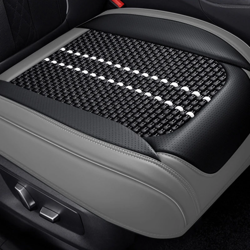 Luxury Car Front Seat Cover Fully Surround Car Seat Cushion Breathable Leather Auto Cushion Interior Four Seasons Universal