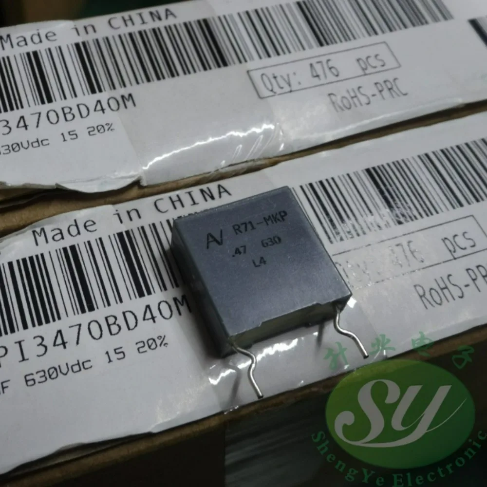 5pcs/lot AV R71 0.47uf 630V 470nf u47 474 Brand New 15mm Film Capacitor (Height: 18mm) R71PI3470BD40M