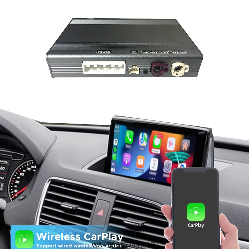 

Беспроводной CarPlay Android Auto для A1 Q3 MMI 2G 3G 2014-2018, оригинальный обновленный экран, зеркальная навигация