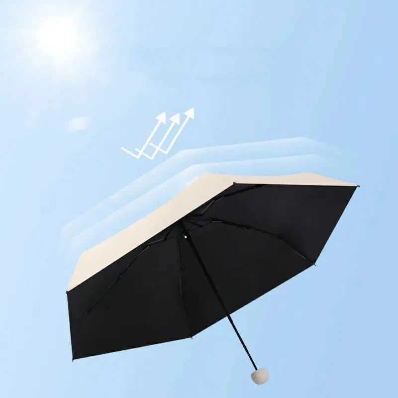 

Capsule Umbrella Umbrella Sunny and Rainy Dualuse Rainproof Sun Protection for Travel Lightweight Portable Parasol Outdoor Sun R