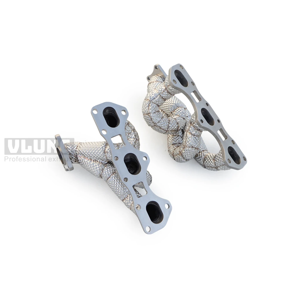 High Performance Equal Length Exhaust Header Fit Porsche 992.1 Turbo S 3.0T 3.8T 2018-2023, Stainless Steel Exhaust Manifold