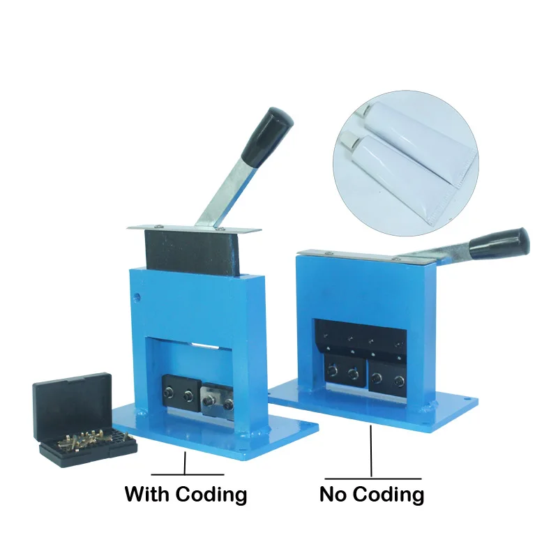 

Hand-pressed aluminum tube sealing machine, metal tube tail sealing machine, shoe polish tail sealing machine, with printing fun