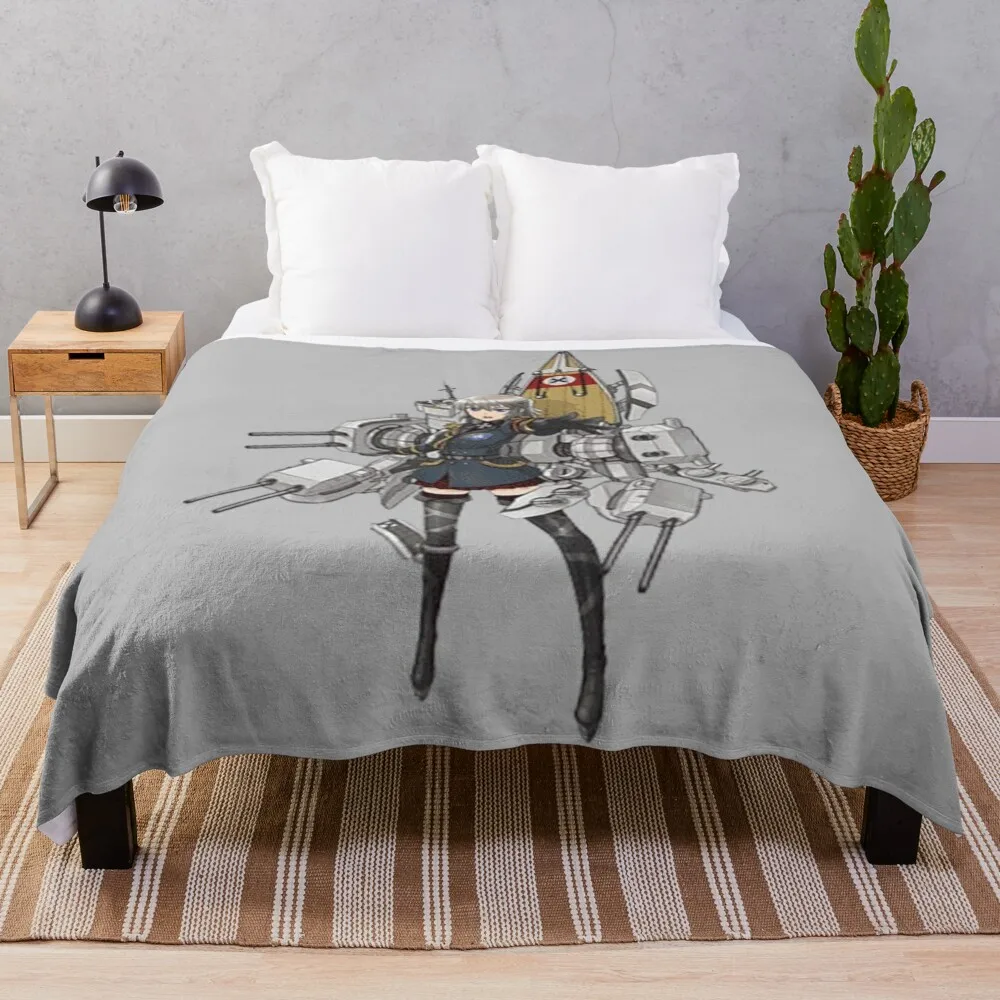 

Azur Lane - Bismarck Throw Blanket Hairy Flannels Sofas Blankets