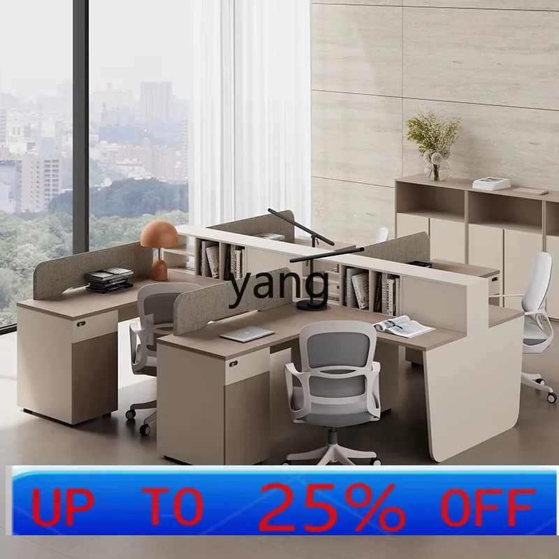 LH office desk staff seat screen booth double seat