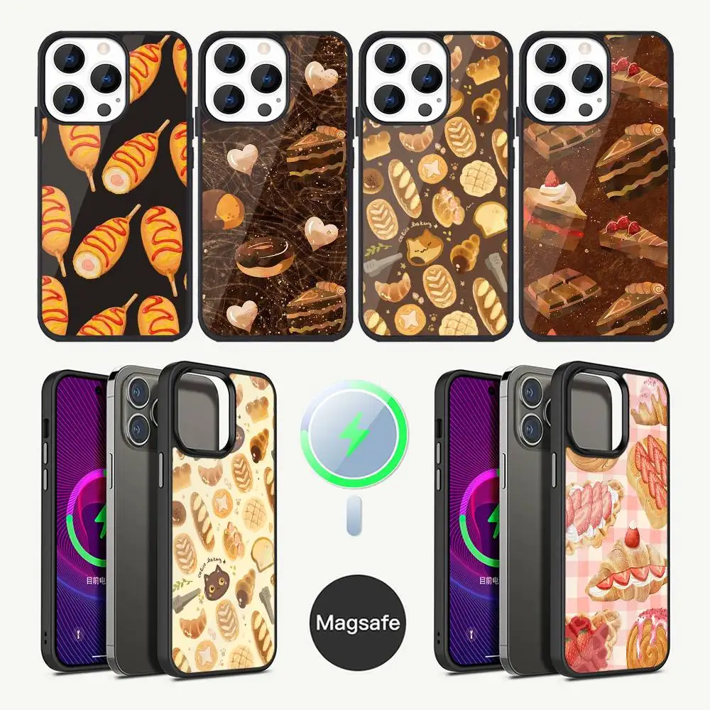 

Delicious bakery art Phone Case For iPhone 16,15,14,13,12,11,Plus,Pro,Max Mini Magsafe Magnetic Wireless Charging