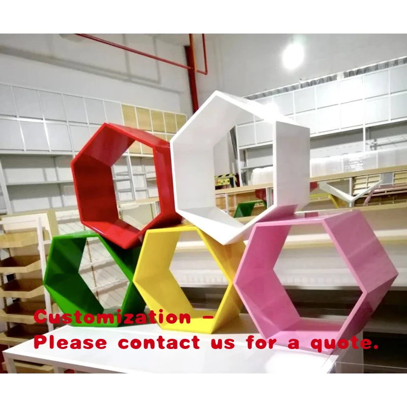 custom.Square Retail Display Stand Cosmetic Shop Rack