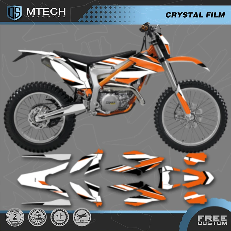 

DSMTECH Custom Full Set Graphics Background Decals Stickers kits For KTM Freeride 250 300 2012-2017 2018-2020 005