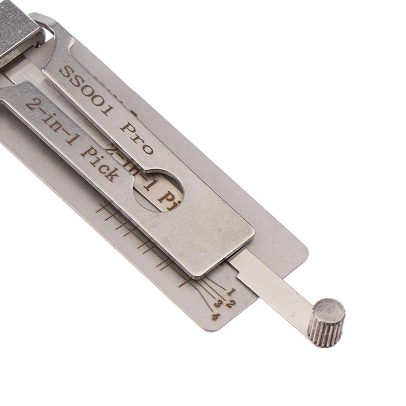 1pc SS001Pro 2 In 1 Lock Key Precision Hook And Pick Set Pick-up Kits Maintenance Repair Tool Door Lock Unlocking Engineering