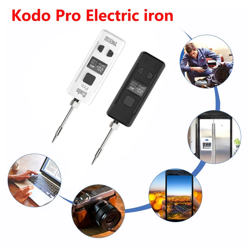 

New Portable Electric Soldering Iron KODO PRO Battery 400mAh Capacity Welding Solder Rework Station Heat Pencil Tips Repair Tool