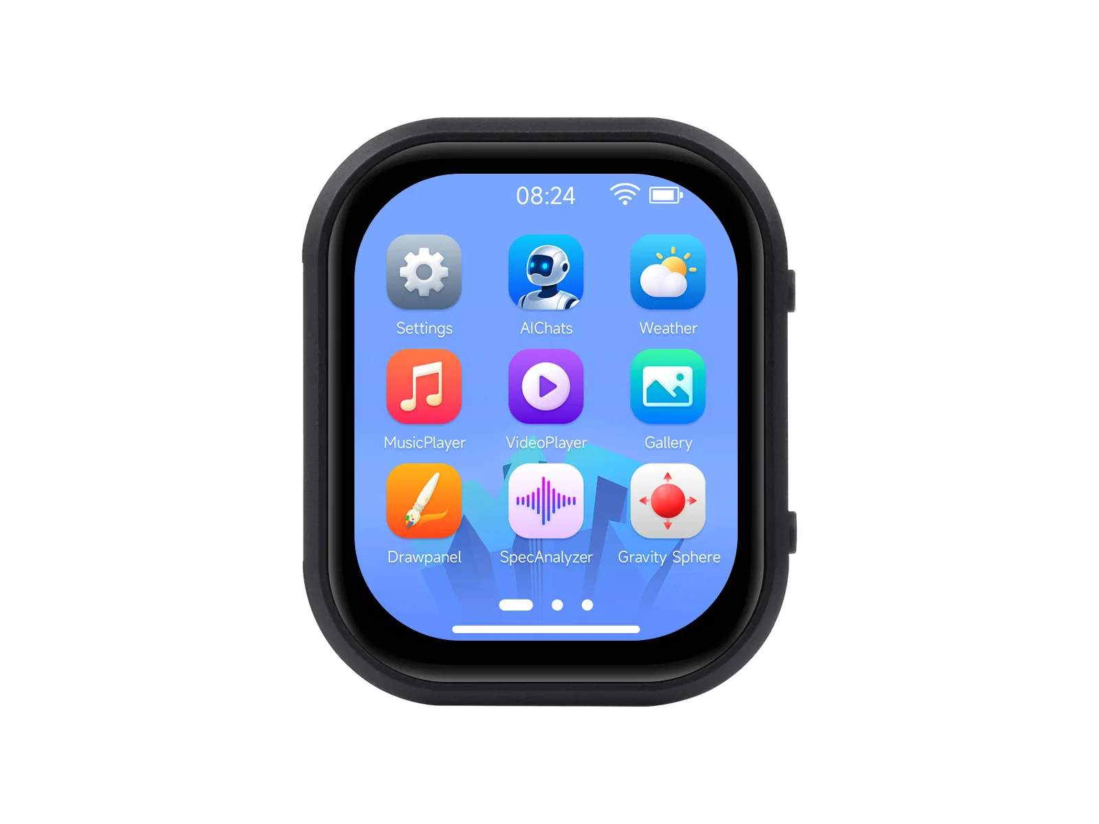 Waveshare ESP32-S3 Placa de desarrollo de reloj táctil AMOLED de 2,06 pulgadas, matriz de micrófonos digitales duales integrados LX7 de doble núcleo de 32 bits