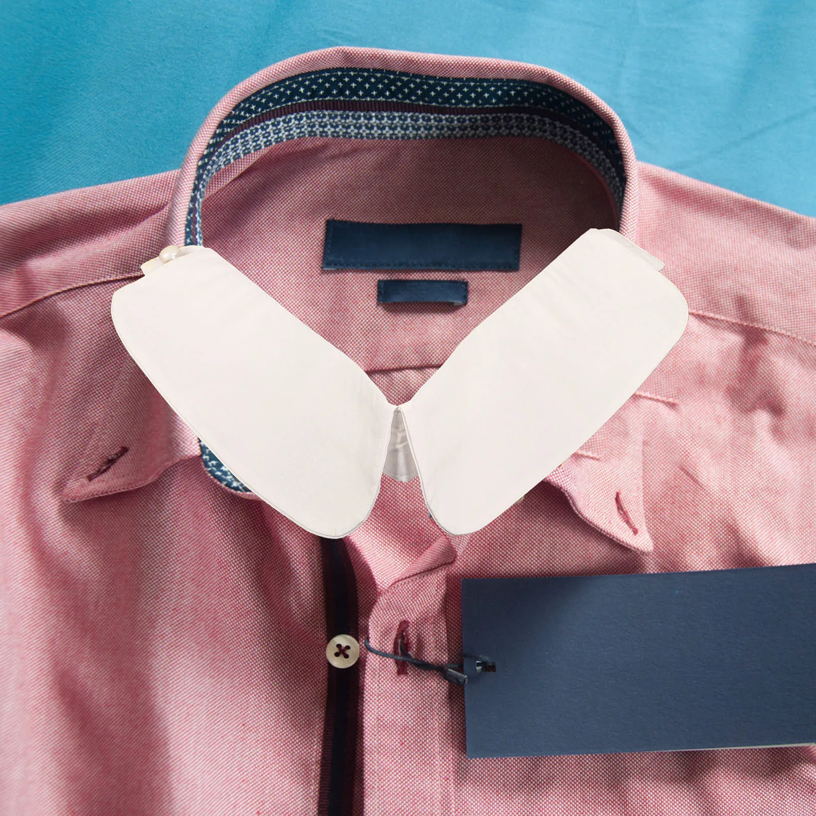 ياقة مزيفة من القطن قابلة للفصل، ياقة مزخرفة بيضاء خفيفة الوزن قابلة للتنفس، بلوزة أنيقة، فستان إكسسوار للحفلات للنساء