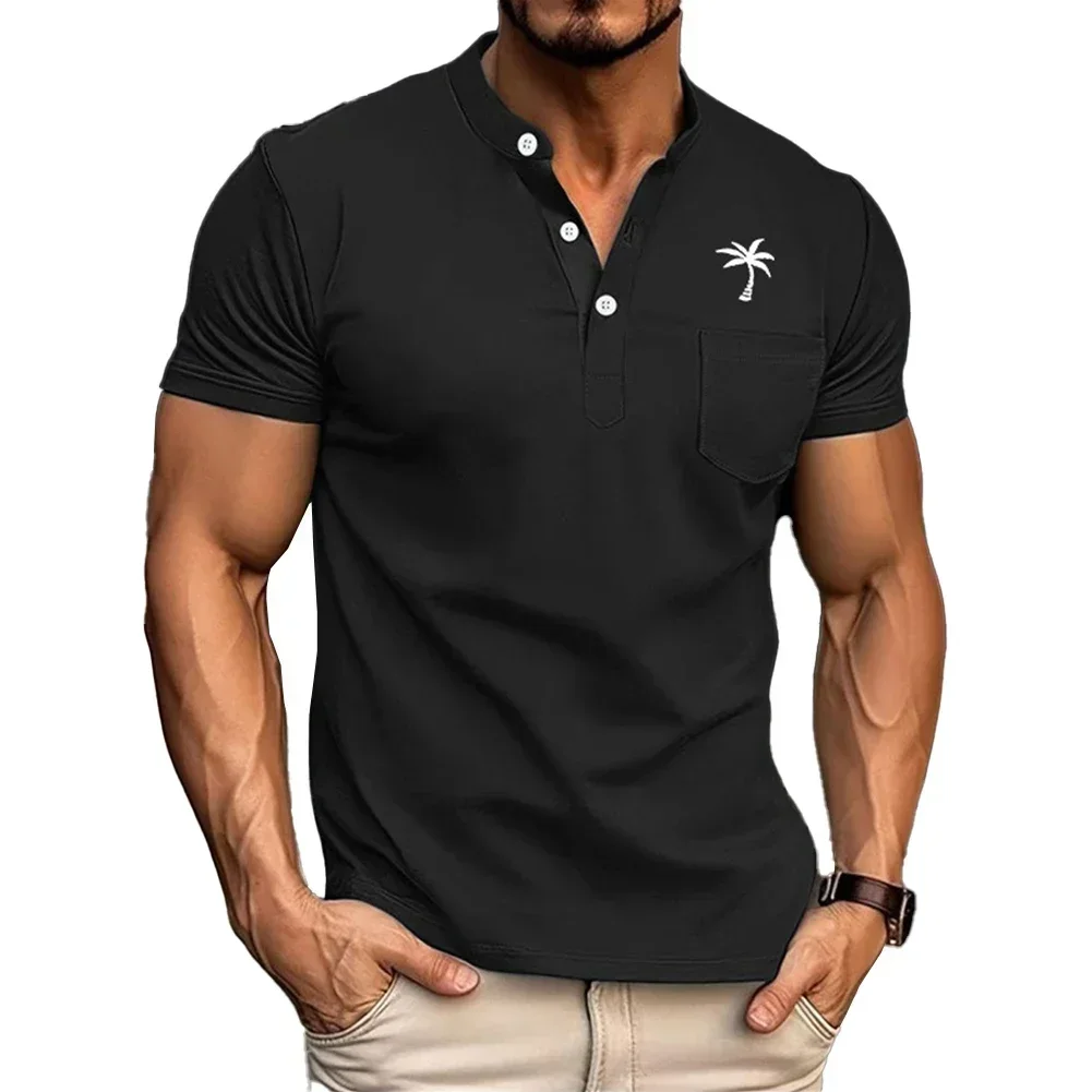 

Men's Casual Top Men T Shirt Holiday Minimalist Regular Regular Length Short Sleeve Slight Stretch Holiday Comfy
