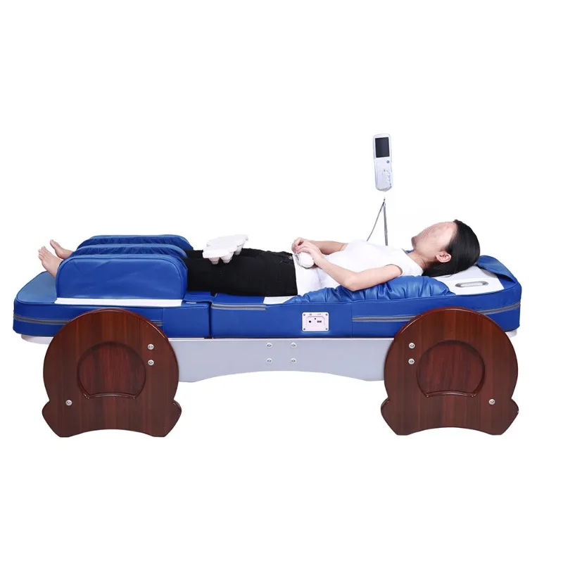 Spine Massage Tepidity Therapy Bed Massage Couch Middle-Aged and Elderly Household Electric Multi-Functional Jade Heating