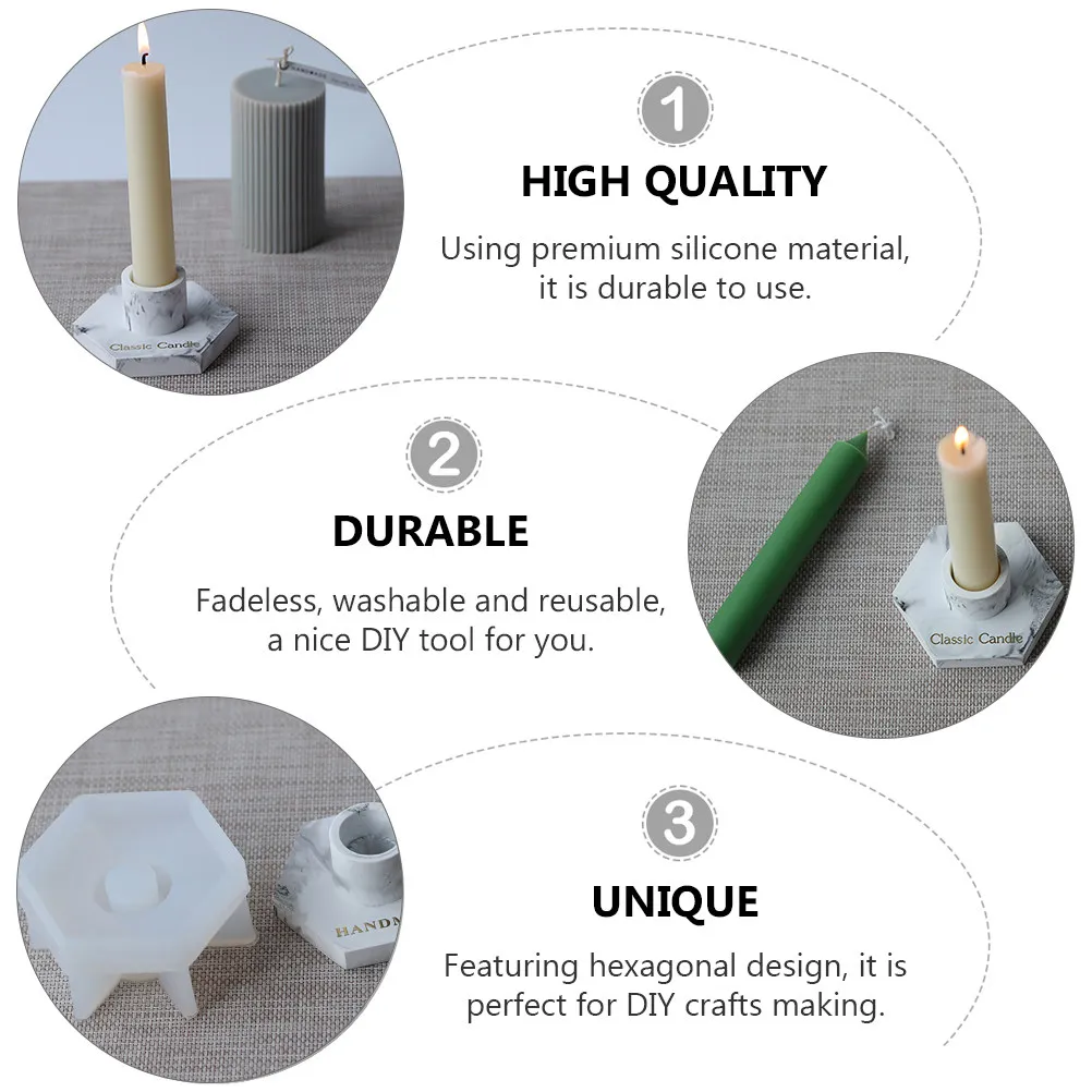 

Премиальная силиконовая форма-шестигранник для свечей: легкое изготовление своими руками, силиконовая форма-трафарет, обратная форма