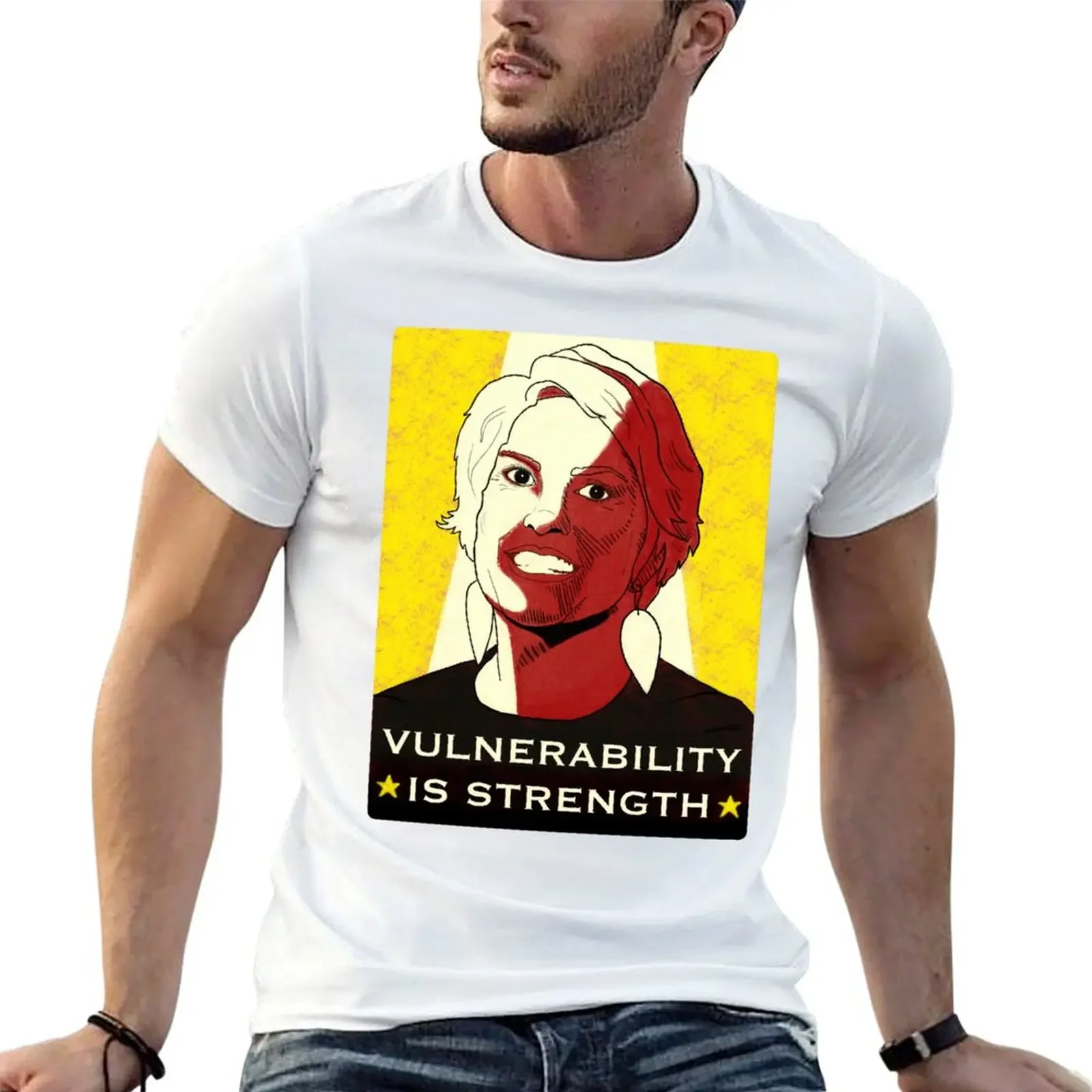 Brené Brown: Vulnerability is Strength T-Shirt custom shirt baggy shirts cotton graphic tees mens vintage t shirts