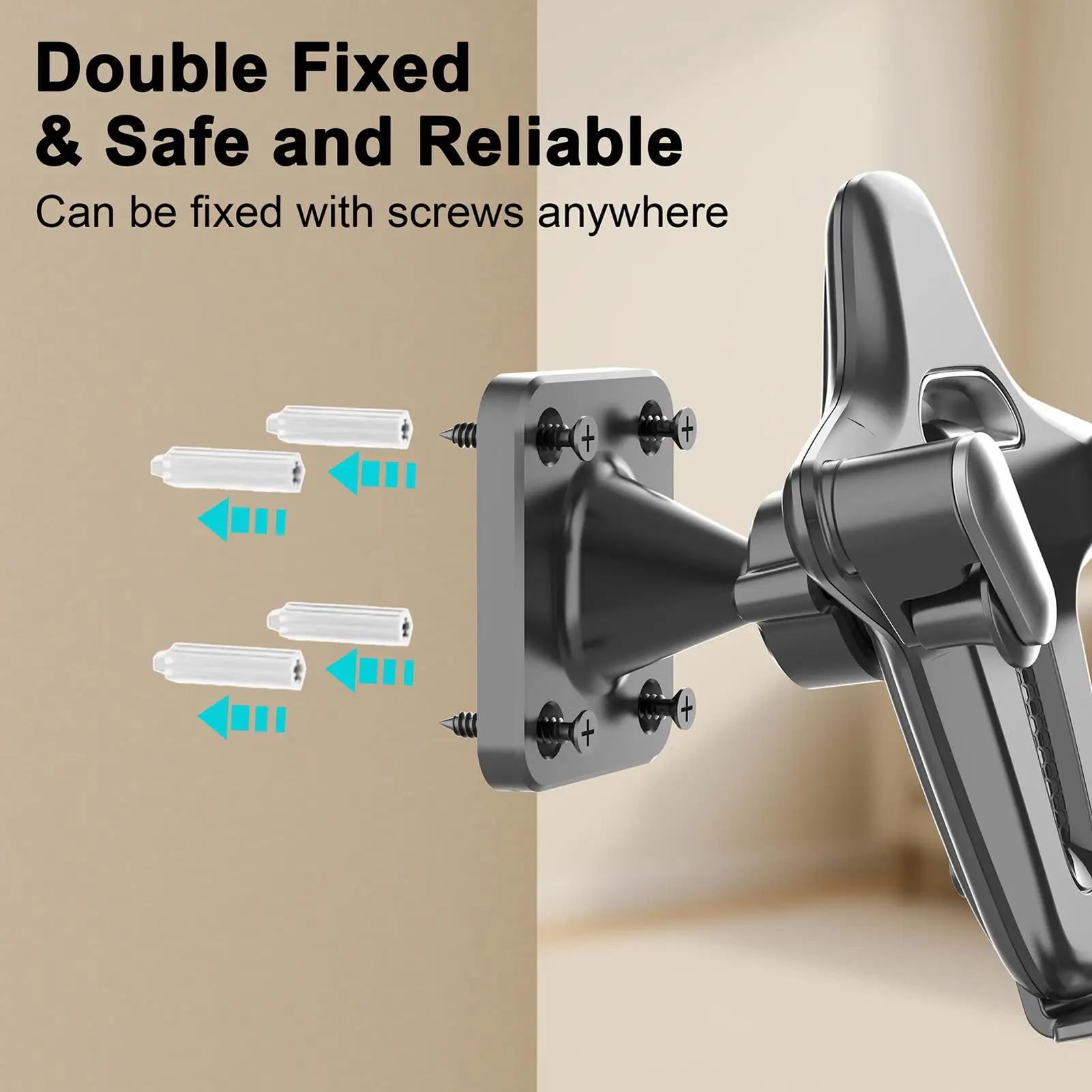 

Shower Phone Mount Space-Saving Strong Hold Wall Mount Shower Phone Holder for Smartphone Cradle Calling Music-Listening