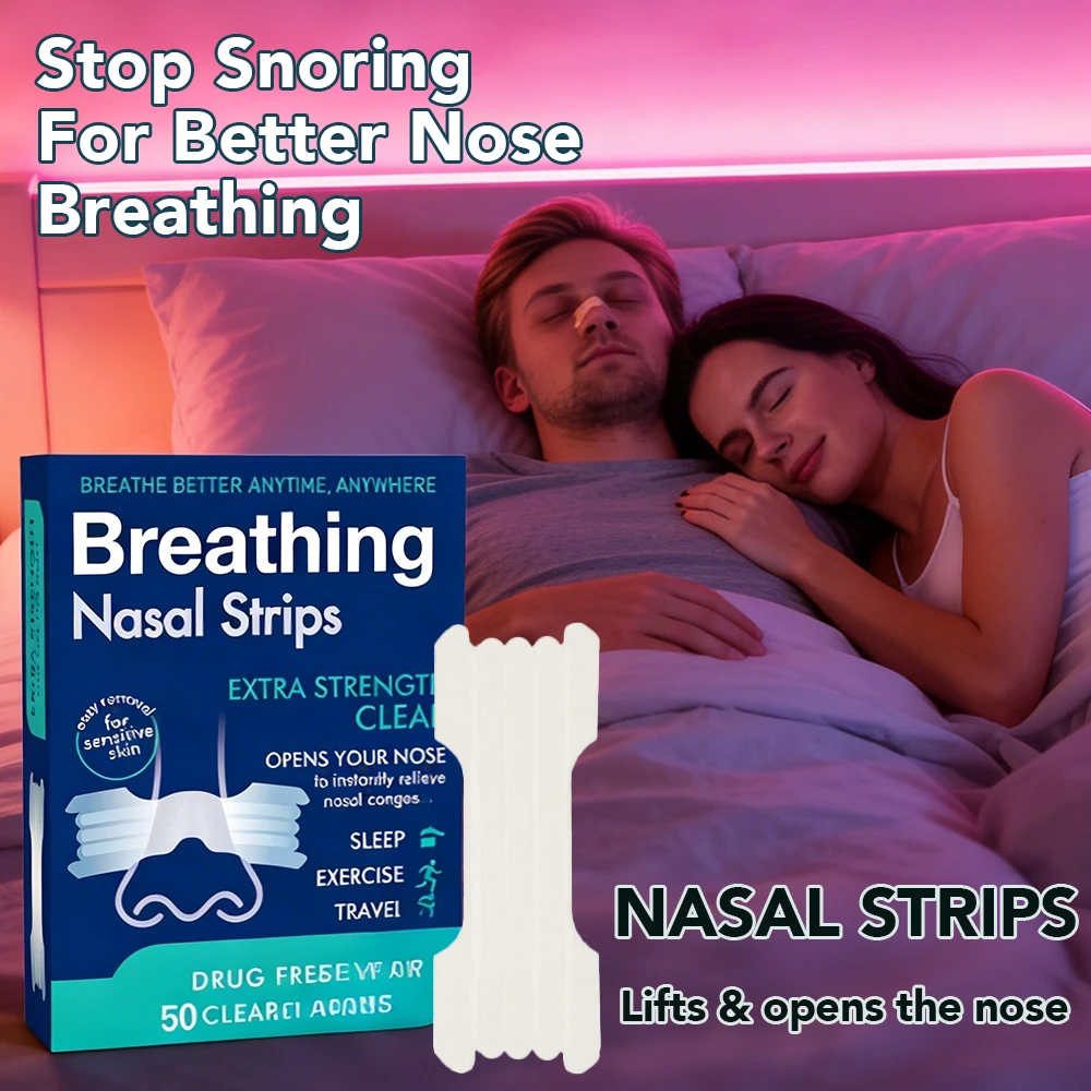 

50/250 шт. дыхательные полоски для носа, сверхпрочные спортивные полоски для носа, неинвазивные полоски против храпа для лучшего сна для взрослых и детей