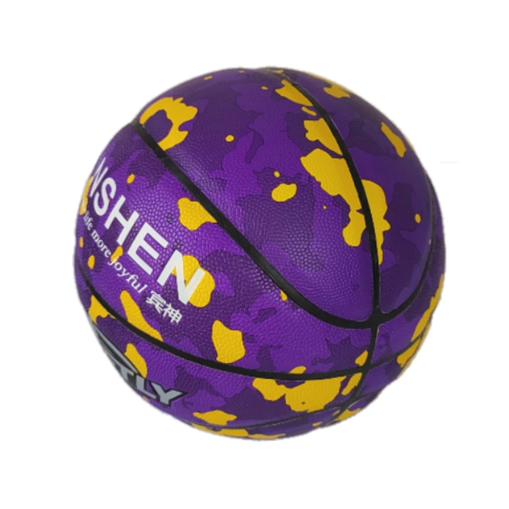 PU Material size7 Basketball Student Team Training Sports Purple Basketball