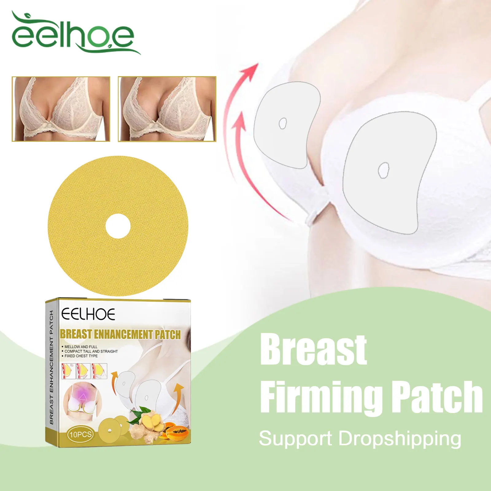 Breast Firming Patch Promote Female Hormone Bust Augmentation Breast Enhancement Upright Lifter Anti Sagging Bigger Chest Care