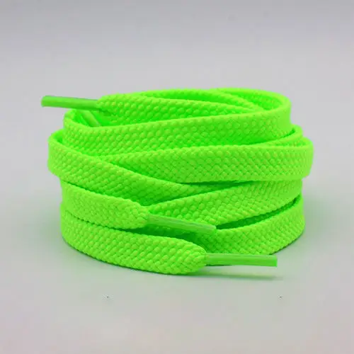 Fluorescent green lace rope flat oval high-top basketball athleisure canvas board running shoes