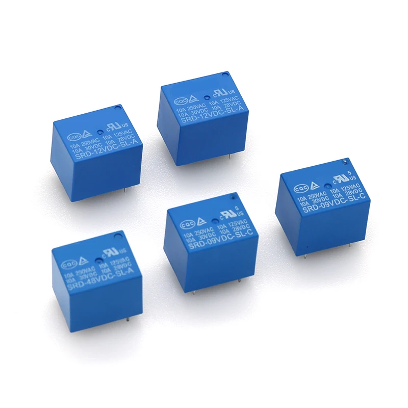 5PCS Relay SRD-5VDC-SL-C SRD-12VDC-SL SRD-3VDC SRD-9V relays 4/5PINS 12V DC High Quality Javino